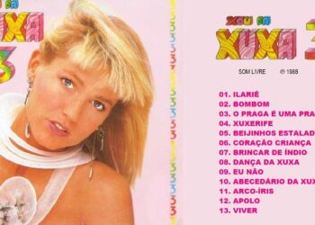 Encarte de disco lançado por Xuxa (Crédito: Reprodução)