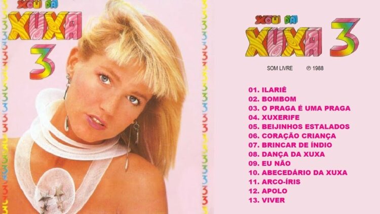 Encarte de disco lançado por Xuxa (Crédito: Reprodução)