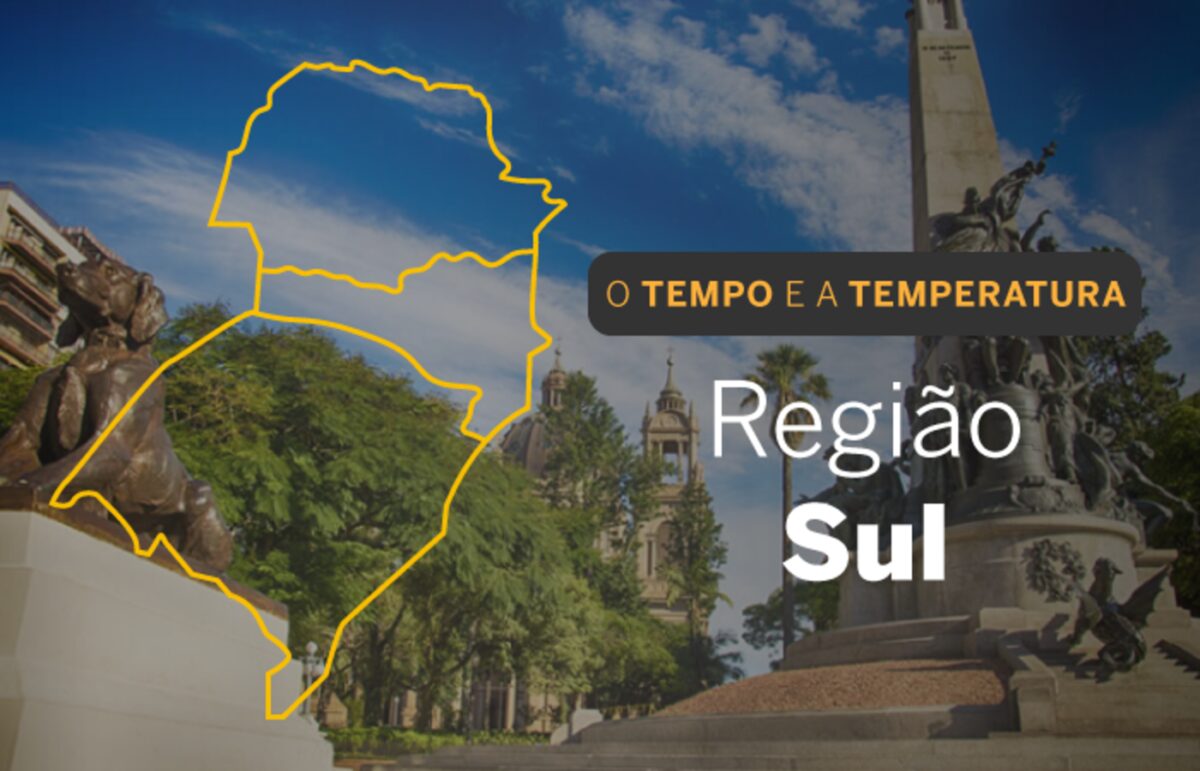 O TEMPO E A TEMPERATURA: Domingo (26) com dia ensolarado no Rio Grande do Sul