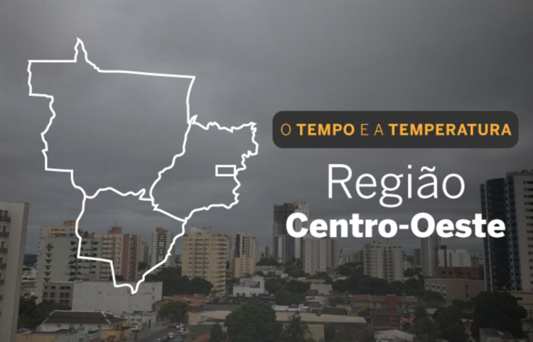 O TEMPO E A TEMPERATURA: Domingo (26) com muitas nuvens em todo o Centro-Oeste brasileiro
