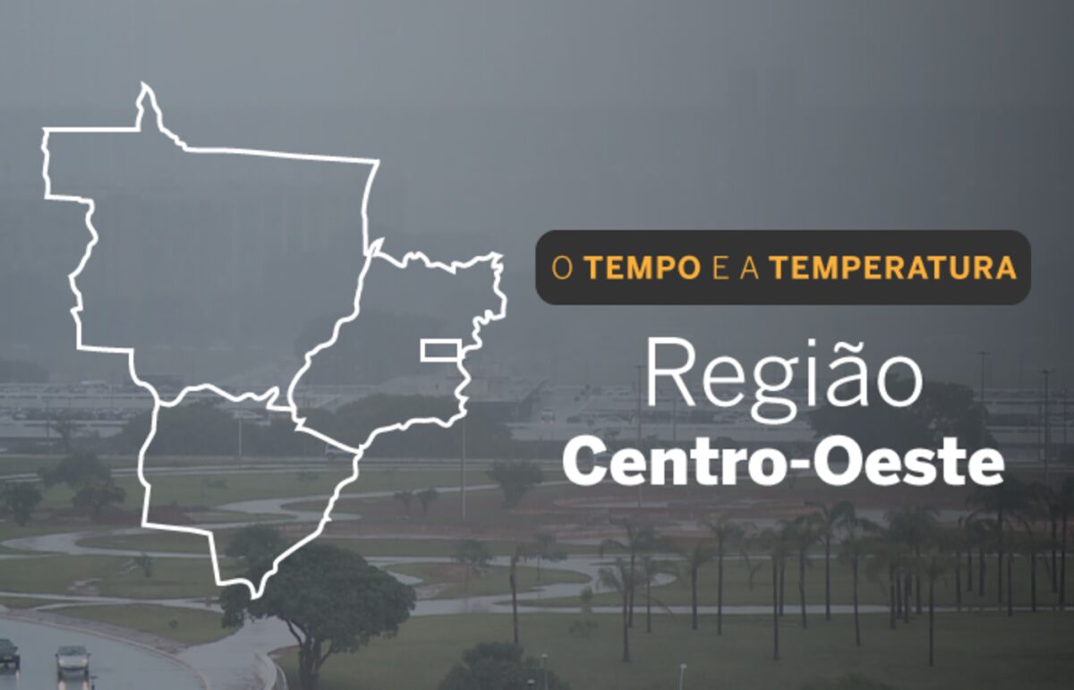 O TEMPO E A TEMPERATURA: Nesta segunda-feira (20), chuva continua em todo o Centro-Oeste