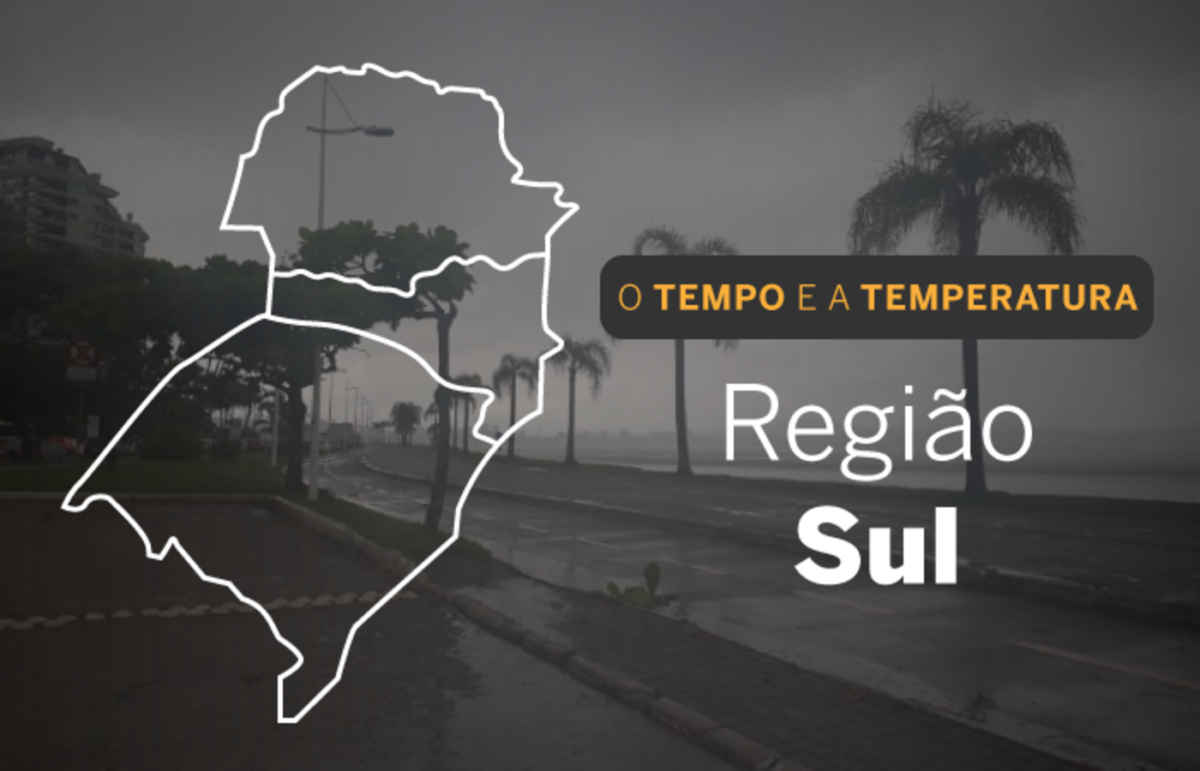 O TEMPO E A TEMPERATURA: Sábado (18) com possibilidade de chuva em áreas do Sul