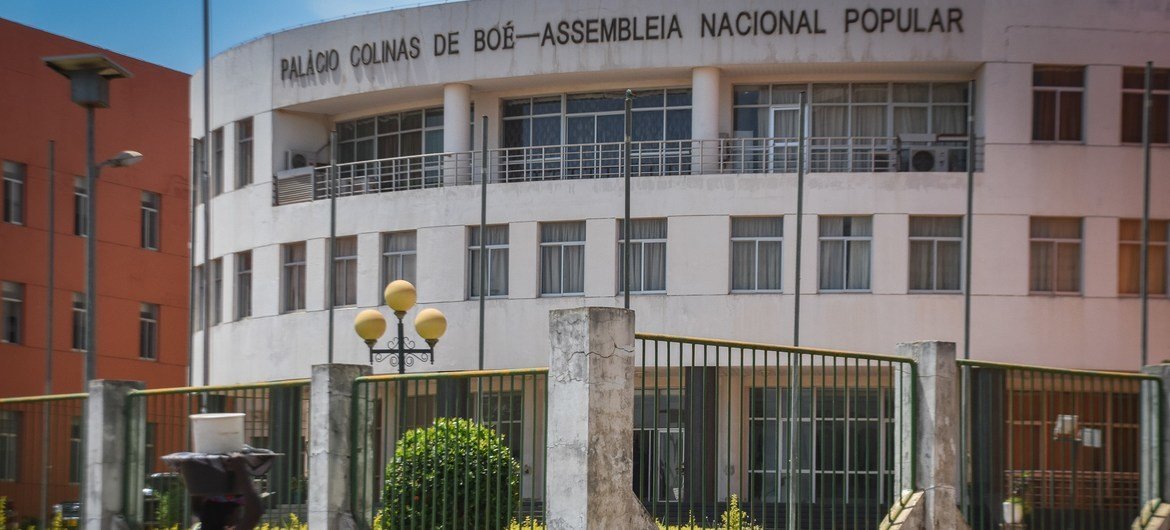 A sede da Assembleia Nacional da Guiné-Bissau em Bissau.