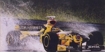 Damon Hill durante a prova de 1998.  Foto: Janet Farthing from Leeds, Yorkshire