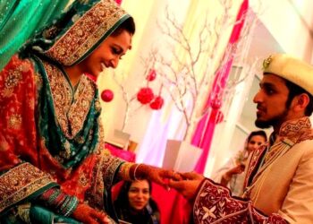 Ritual de casamento da religião islâmica.
