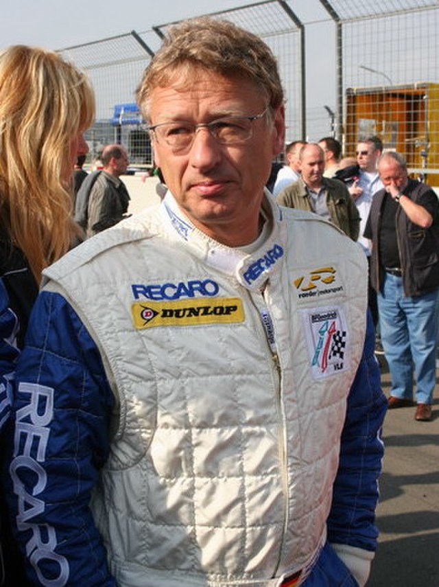 F1 architect Hermann Tilke in a racing suit.

Foto: David Blake