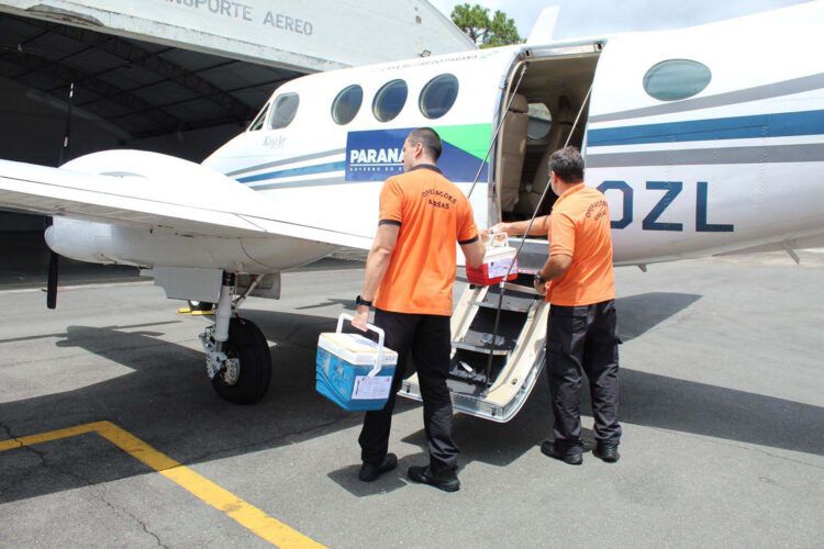 aeronaves do governo fazem o transporte de órgãos para transplantes