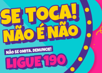 Campanha durante Carnaval 2024 incentiva denuncias contra assedio - Arte/divulgação: Semipi