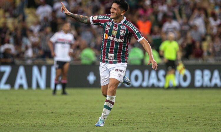 THE BEST Germán Cano, campeão da Libertadores com o Fluminense, marcou 40 gols na temporada e foi eleito com 61% dos votos. Foto: Marcelo Gonçalves/Fluminense FC