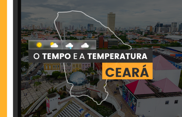 PREVISÃO DO TEMPO: quarta-feira (20) com dia nublado e chuvoso no Ceará