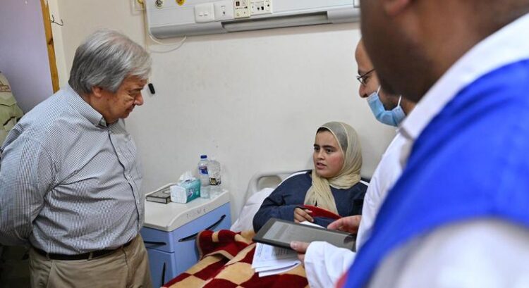 Em Rafah, Guterres pede que Israel permita ajuda “total e irrestrita” em Gaza
