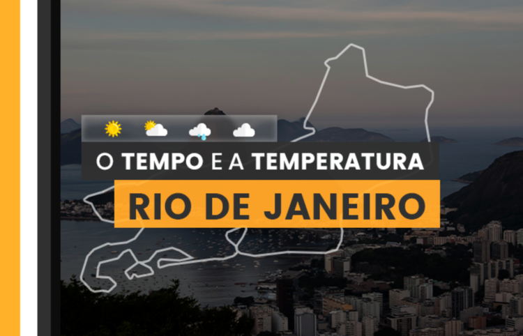 PREVISÃO DO TEMPO: quarta-feira (27) com dia nublado e chuvoso no estado do Rio de Janeiro