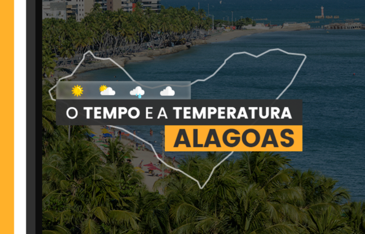 PREVISÃO DO TEMPO: céu coberto por nuvens em Alagoas nesta quarta-feira (20)