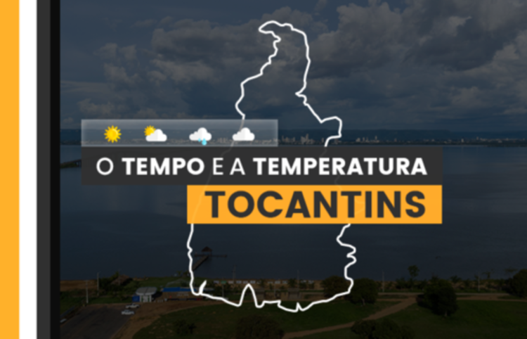 PREVISÃO DO TEMPO: chuva com trovoadas isoladas no Tocantins nesta quarta-feira (20)