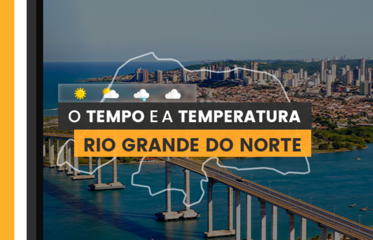 PREVISÃO DO TEMPO: chuva isolada em áreas do Rio Grande do Norte nesta quarta-feira (20)