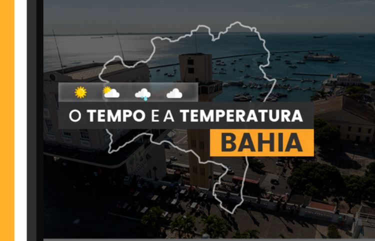 PREVISÃO DO TEMPO: pancadas de chuva no extremo oeste da Bahia nesta quarta-feira (20)