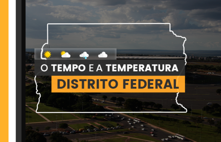 PREVISÃO DO TEMPO: quarta-feira (20) com chuvas rápidas em Brasília