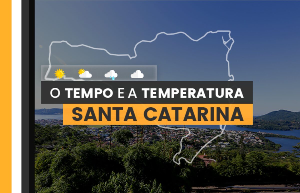 PREVISÃO DO TEMPO: quarta-feira (20) com dia chuvoso em Santa Catarina