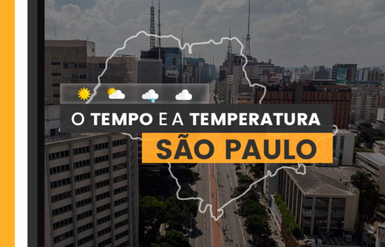 PREVISÃO DO TEMPO: quarta-feira (20) com muitas nuvens cobrindo o estado de São Paulo