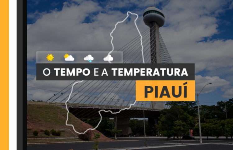 PREVISÃO DO TEMPO: quinta-feira (21) com céu encoberto em todo o Piauí