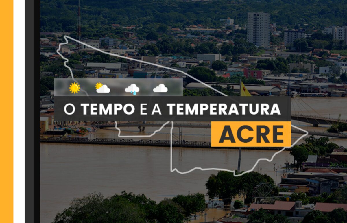 PREVISÃO DO TEMPO: terça-feira (26) com dia nublado e chuvoso no Acre