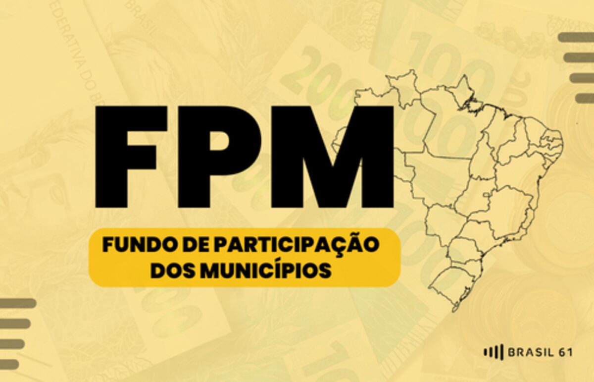 Com segunda queda consecutiva, FPM repassa cerca de R$ 1,36 bilhão aos municípios nesta sexta-feira (19)