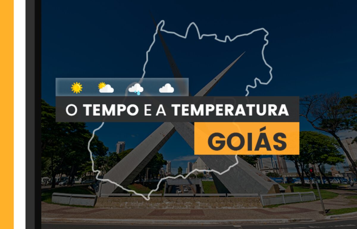 O TEMPO E A TEMPERATURA: pancadas de chuva em Goiás nesta terça-feira (2)