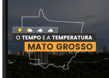 PREVISÃO DO TEMPO: alerta de chuvas fortes e ventos intensos no Mato Grosso