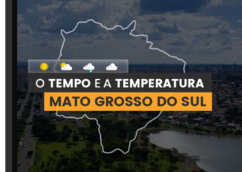 PREVISÃO DO TEMPO: pancadas de chuva acompanhadas por trovoadas isoladas no Mato Grosso do Sul