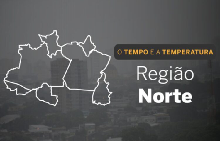 PREVISÃO DO TEMPO: sábado (13) com fortes chuvas no Norte