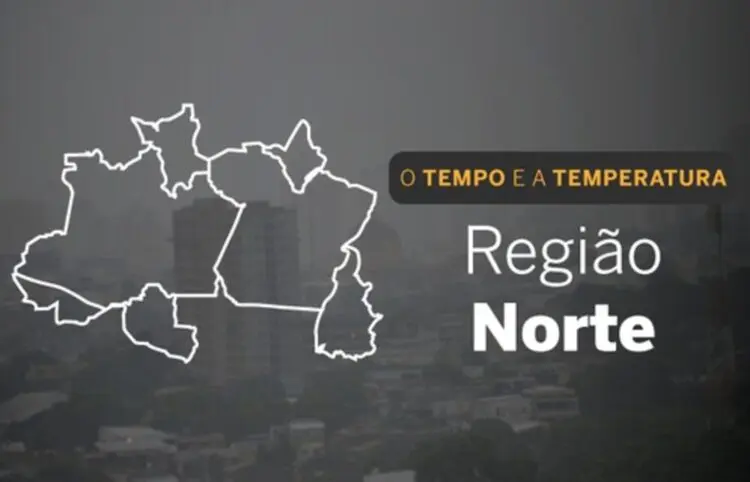 PREVISÃO DO TEMPO: segunda-feira (15) de chuva e trovoadas no Norte