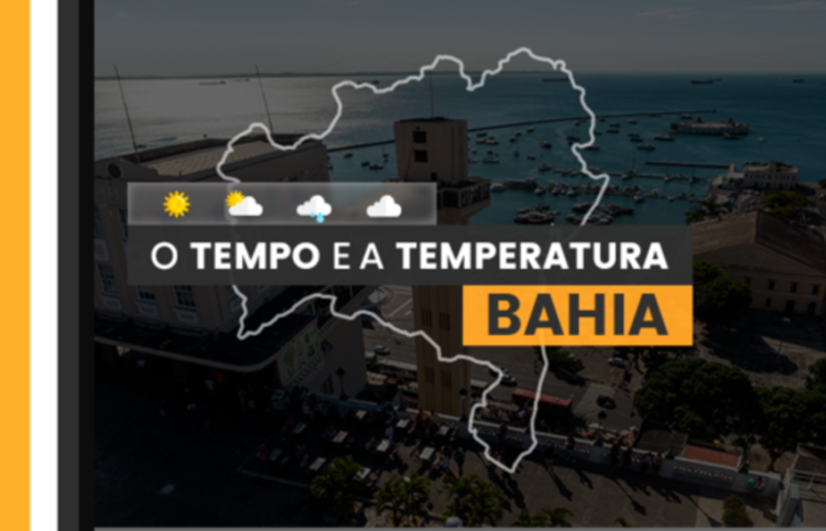 PREVISÃO DO TEMPO: sexta-feira (12) chuvosa na Bahia