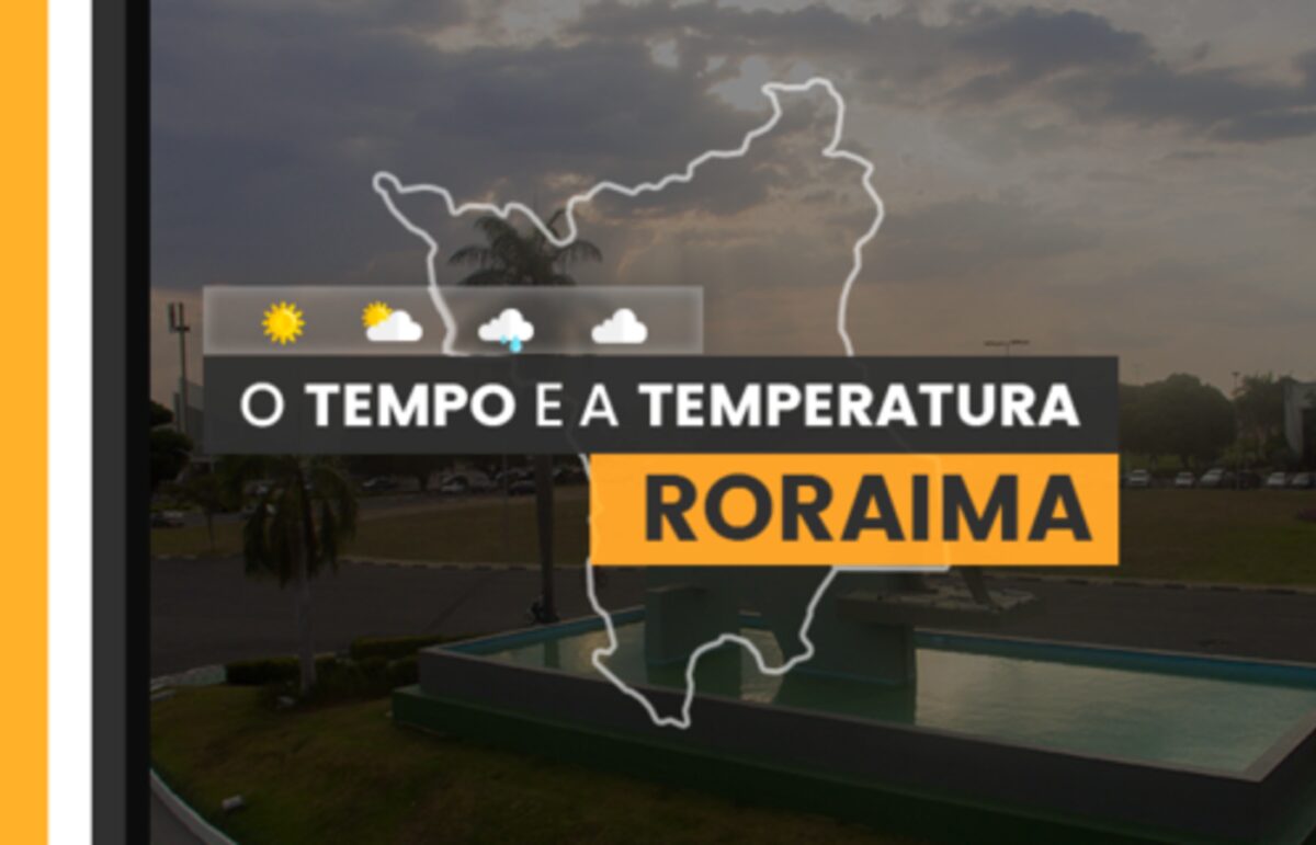 PREVISÃO DO TEMPO: sexta-feira (12) com chuva no sul de Roraima