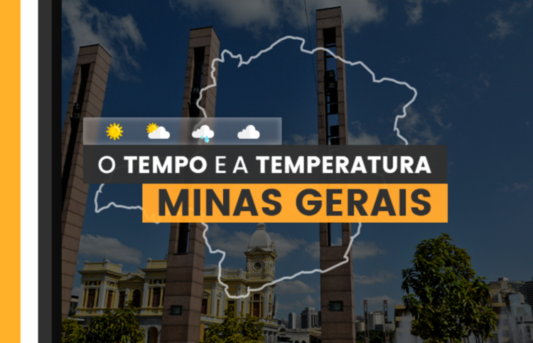 PREVISÃO DO TEMPO: terça-feira (2) com alerta de chuvas intensas para Minas Gerais