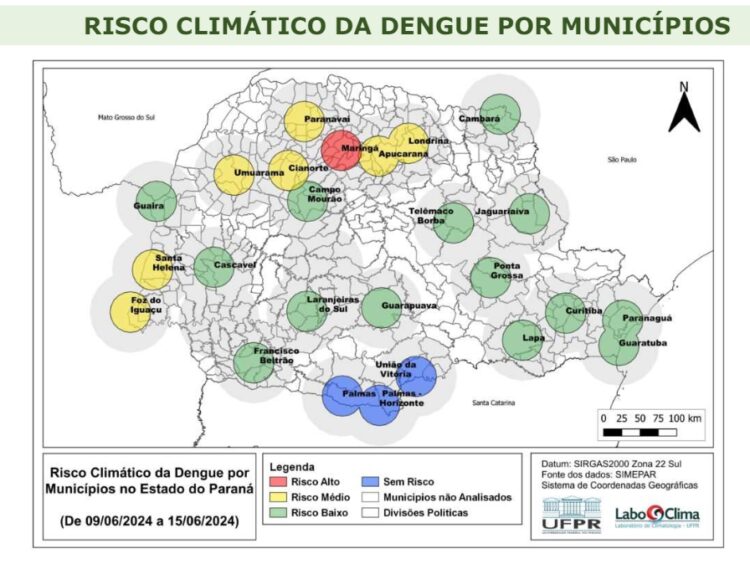 Regional de Londrina é a que mais sofre com a dengue com 86 mortes confirmadas - Foto: Divulgação/SINAN