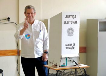 Silvio Barros após votar neste domingo, 6 (Crédito: Assessoria)