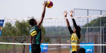 Vôlei de praia masculino de Maringá é campeão no Jojups - Foto: SEES