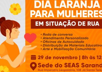 O ‘Dia Laranja’, vai ser uma ação, aberta ao público geral, será realizada na sede do Serviço Especializado em Abordagem Social (SEAS) - Foto: divulgação