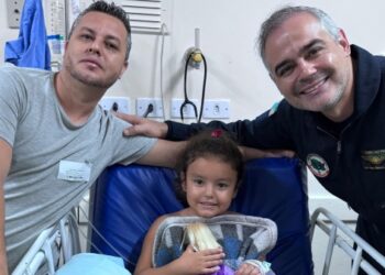 transfusão de sangue no local do aciidente salvou a vida da menina Maria Laura Ferraz