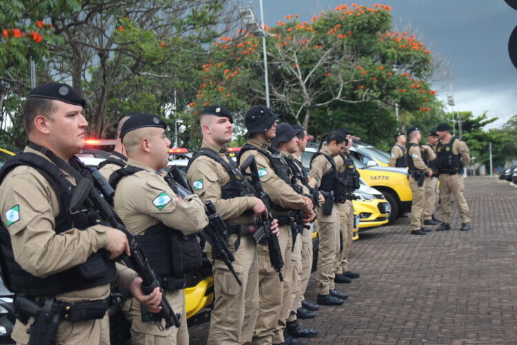 Parte da tropa participou do lançamento da operação (Crédito: Cristiano Martinez)