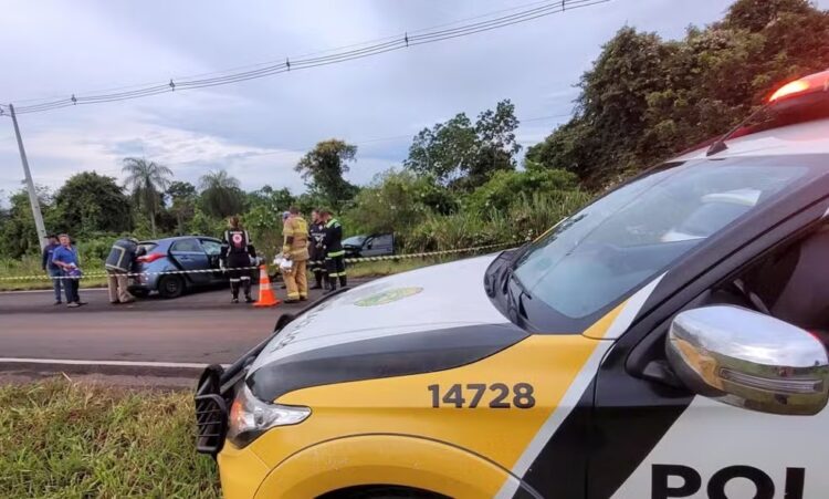 Mulher morre em acidente na PR-577, próximo a Porto Rico