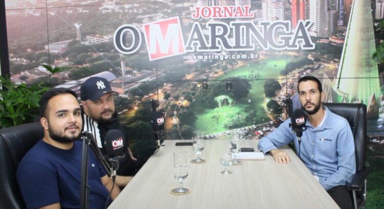 Os organizadores do evento, André Cassarotti e Gabriel Santana e que também estão à frente da Futebol 7 Maringá estiveram em nossos estúdios - Foto: Reprodução