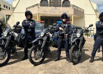 O GTAM, contará inicialmente com três motocicletas e três agentes - Foto: Pref. de Sarandi