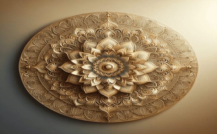 mandala da Cor Ouro