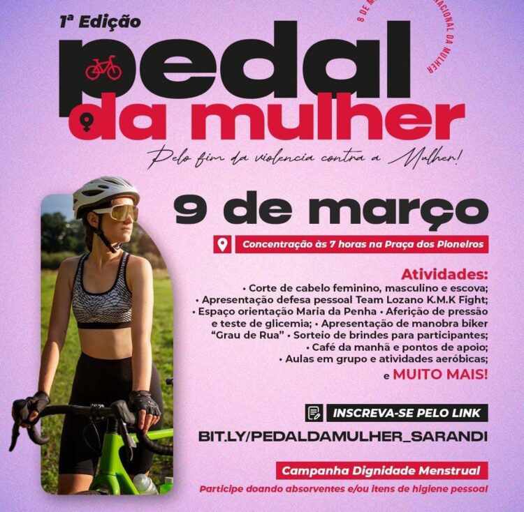 Sarandi realiza corrida de ciclismo no domingo em prol das mulheres - Foto: Divulgação