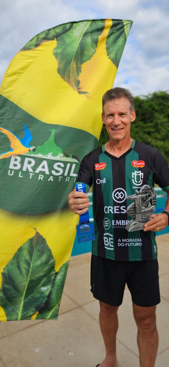 Maringaense Macos Carlesse é vice-campeonato no Mundial de Ultra Triathlon no RJ