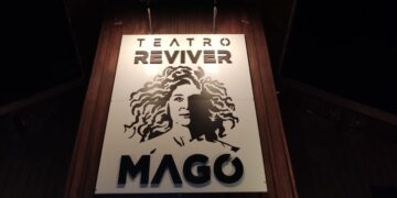 Detalhe da fachada do Teatro Reviver Magó, local do Convite à Dança (Crédito: Arquivo/Cristiano Martinez)