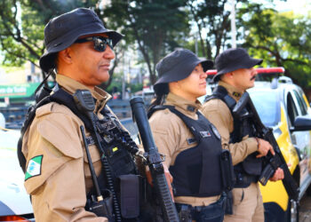 Lançamento da operação ocorreu na Praça Raposo Tavares  (Crédito: Comunicação/4º BPM)