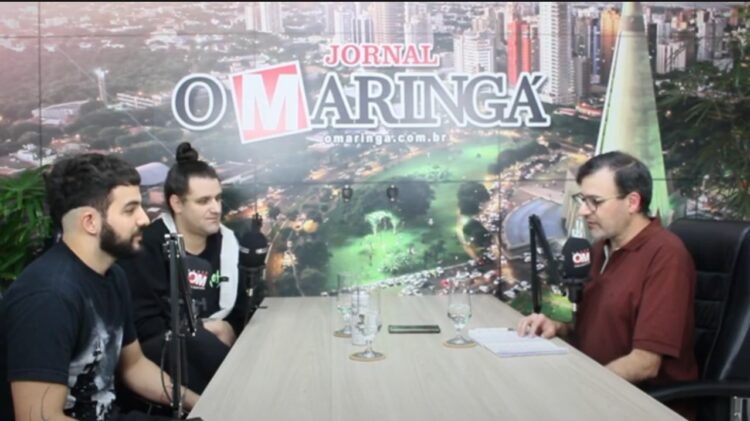 Entrevista no estúdio do jornal sobre o espetáculo (Crédito: Reprodução)