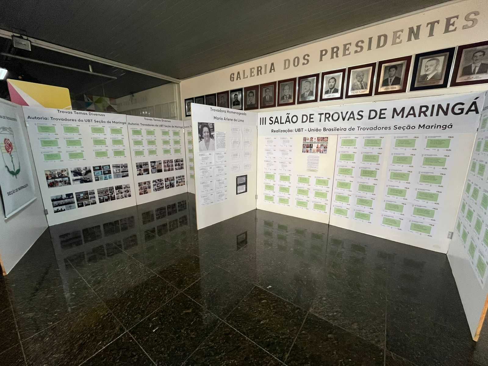 Salão de Trovas dos membros da UBT pode ser visitado até sexta-feira na Câmara